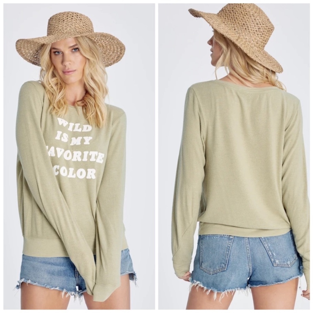 New! Wildfox Favorite Color Beach Jumper in Basil Size Small